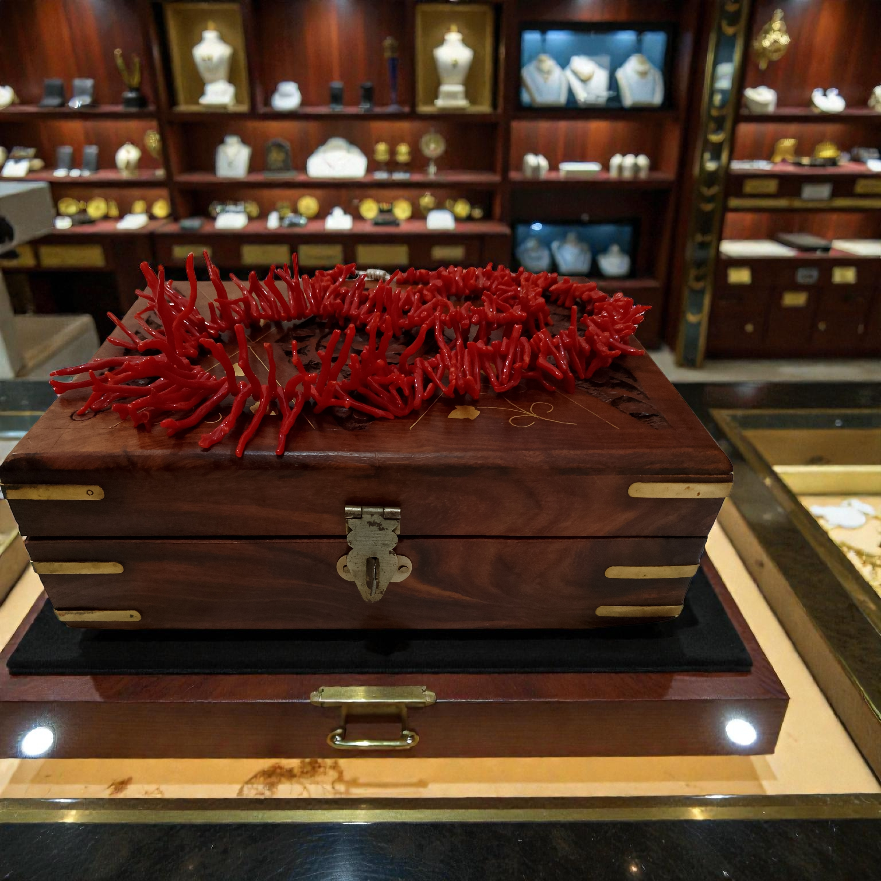 عقد مرجان أحمر C-17