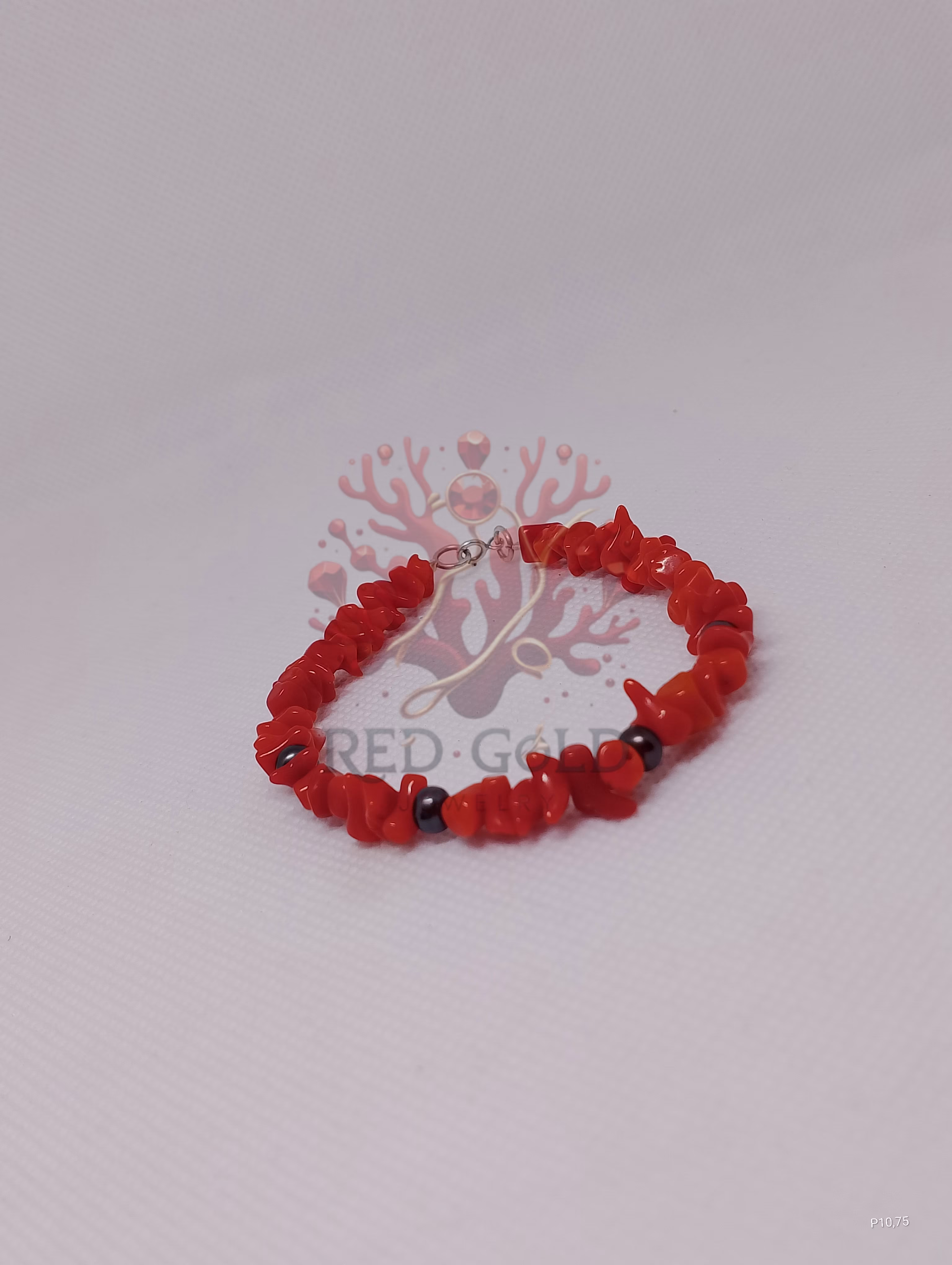 Bracelet élégant en corail 🪸 et pierre précieuse B-13 - miniature 3