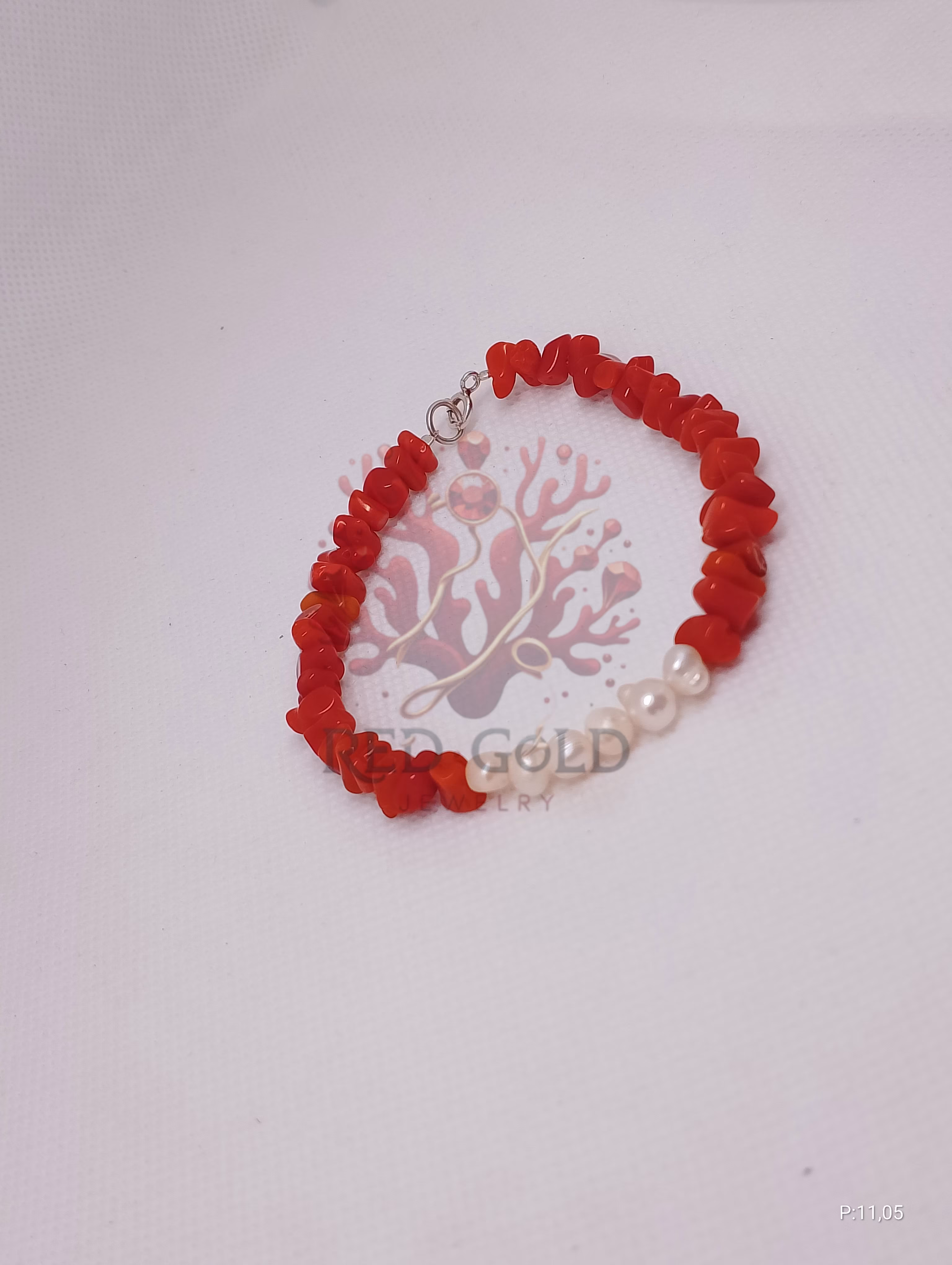 Bracciale in corallo naturale B-04 - miniature 5