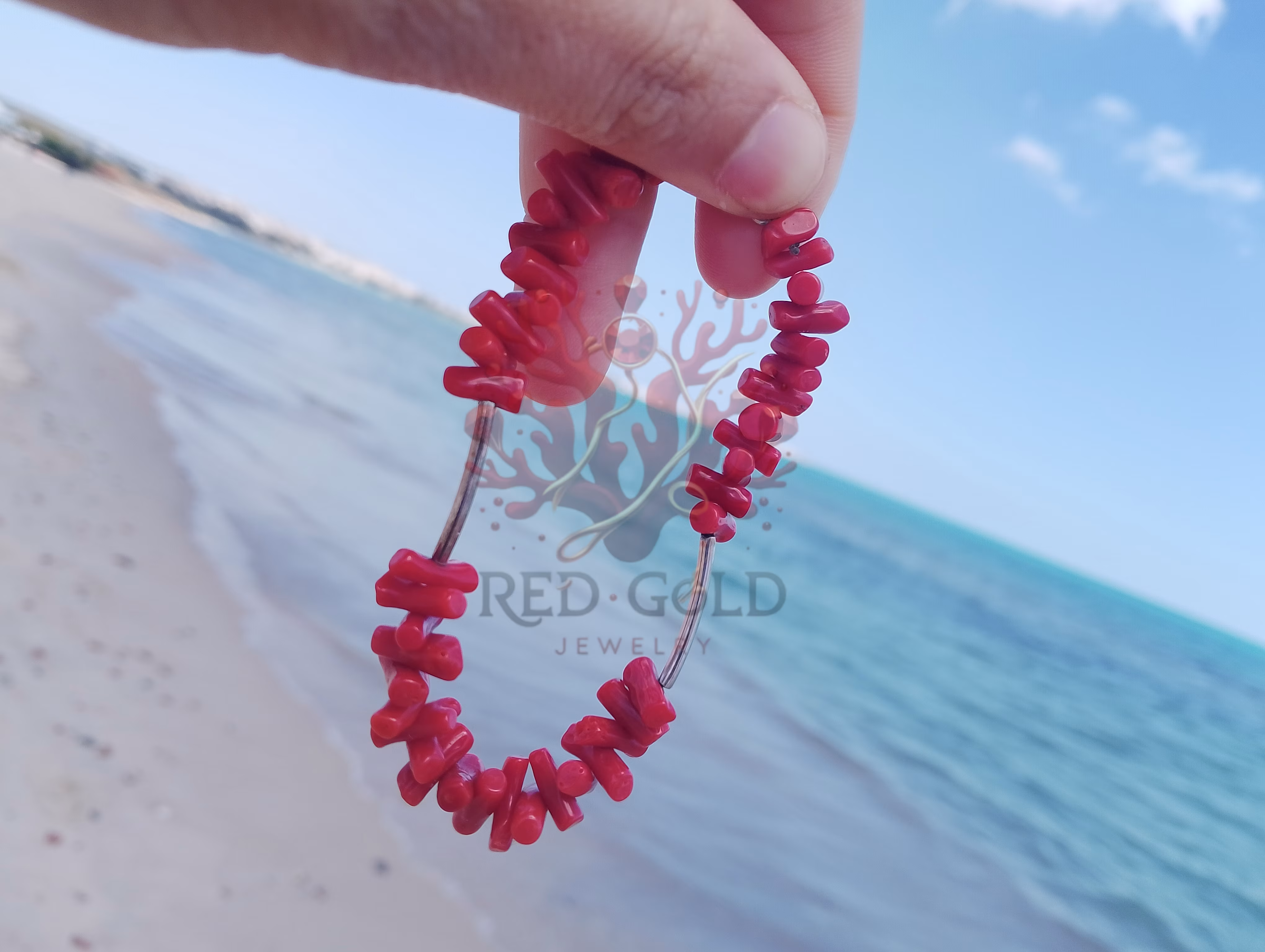 Bracciale in corallo rosso naturale B-07 - miniature 4
