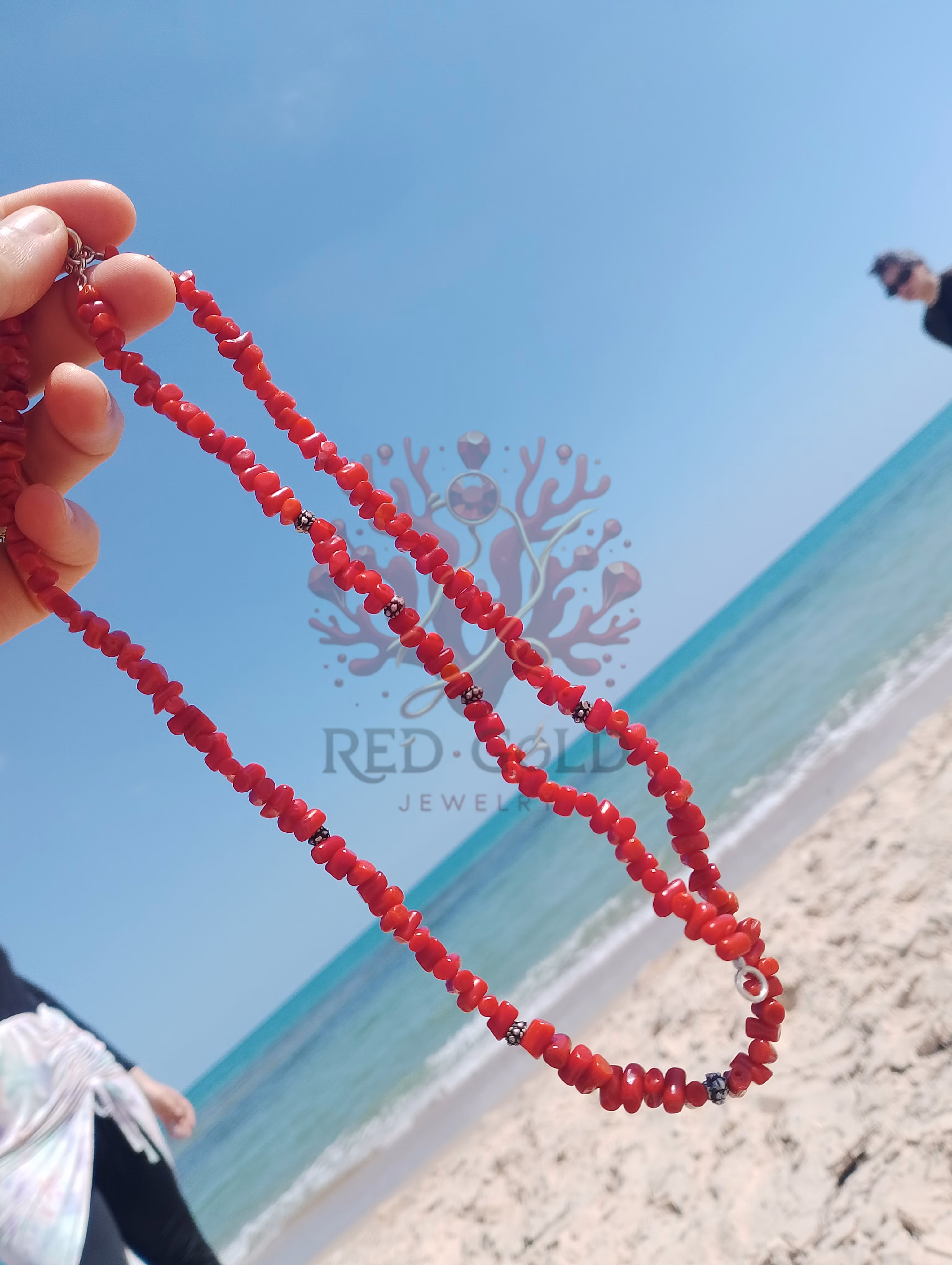🪸Set tribale in corallo e argento T-03 - miniature 3